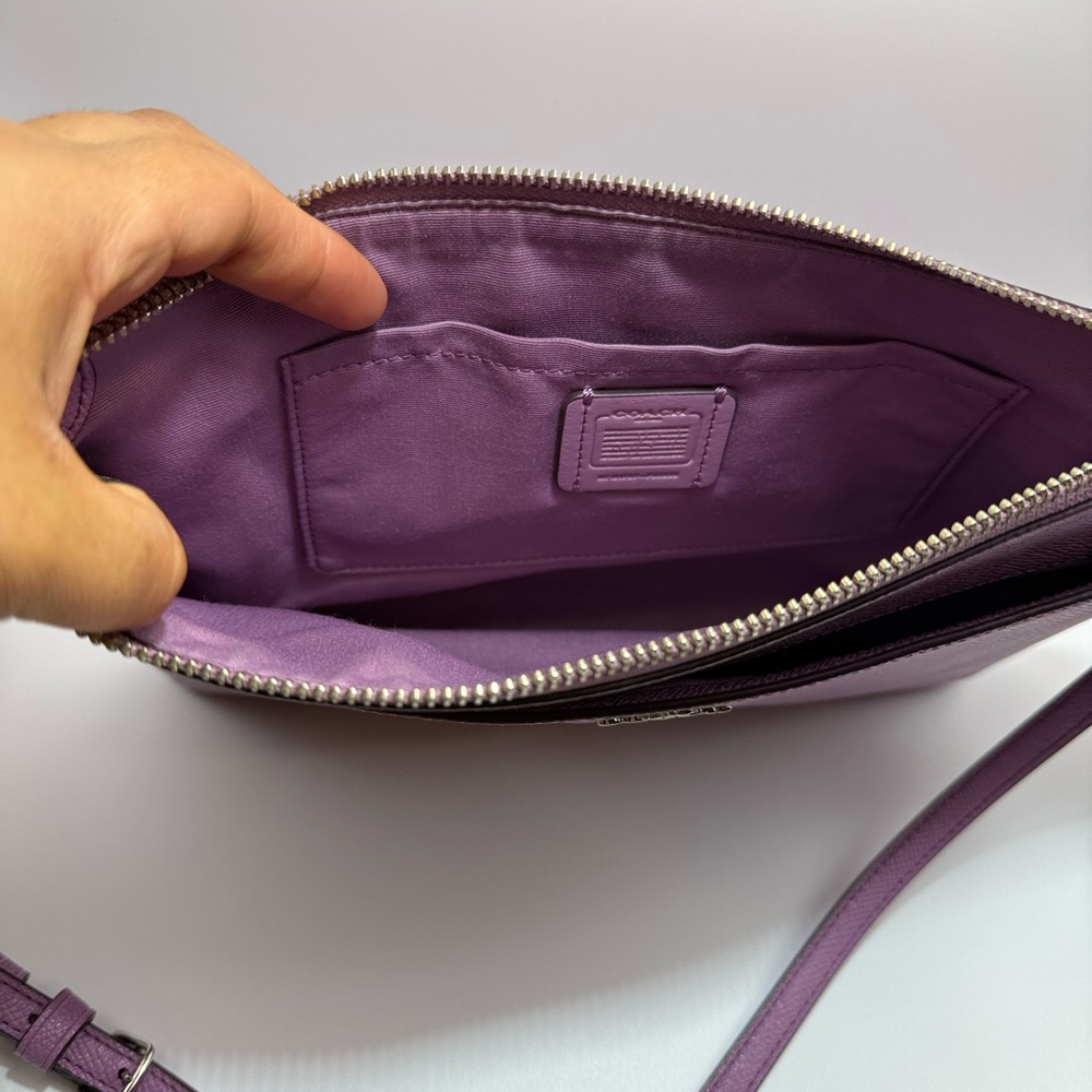Coach Lavender Crossbody - Textured Saffiano Leather - Picture 5 of 9